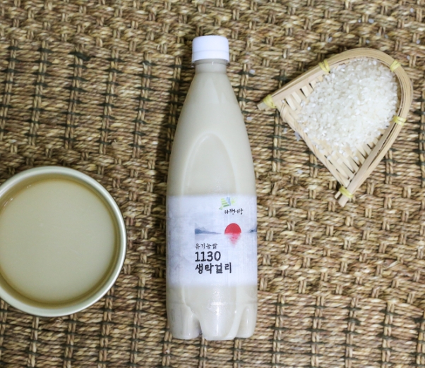 친환경 먹거리 다팜,다랭이팜 유기농쌀 생막걸리 750ml X 9 (6도)