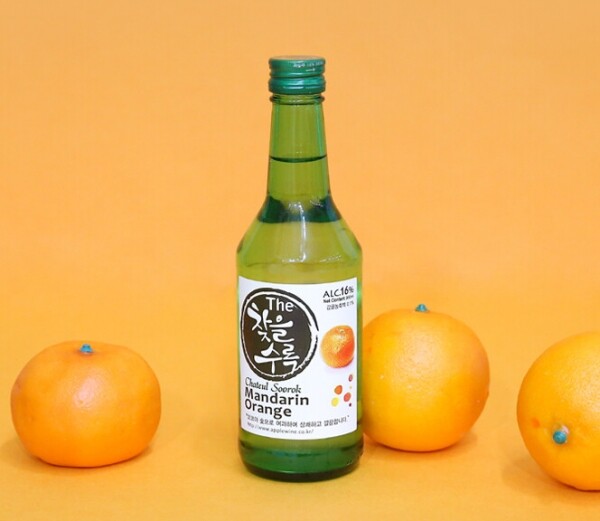 친환경 먹거리 다팜,애플리즈 더 찾을수록 오렌지(감귤) 사과와인 과일소주 360ml (16도)