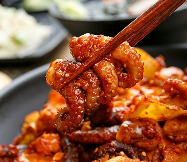 친환경 먹거리 다팜,팬더박스 캠핑요리 야식 용두동 쭈꾸미 볶음 매운맛 300g