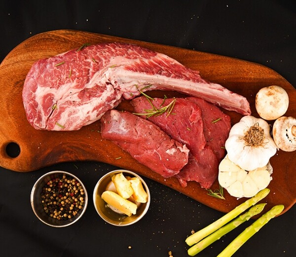 친환경 먹거리 다팜,국내산 송아지 고기 소고기 토마호크 스테이크 냉장 350g